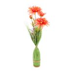 Floral Symphony Orange Chrysanthemum Faux Bouquet