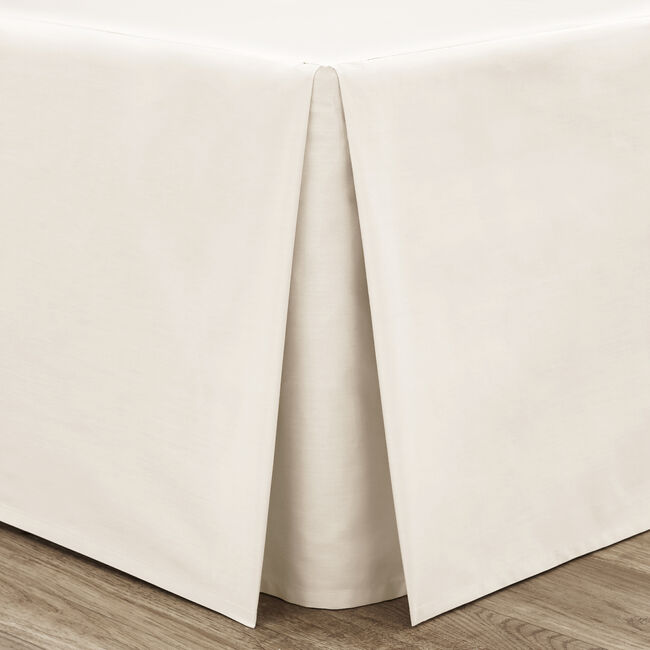 DOUBLE PLATFORM VALANCE Luxury Percale Natural