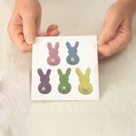 Edible Pastel Bunny Sugar Toppers