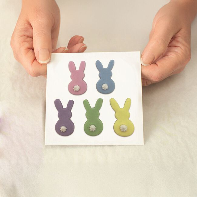 Edible Pastel Bunny Sugar Toppers