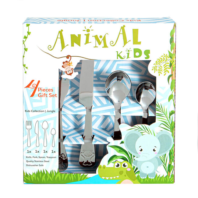 Animal Kids Cutlery Set - 4 Piece