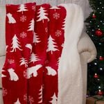 Ruane Polar Bears Sherpa Throw 127cm x 152cm 