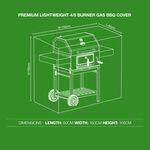 Premium Lightweight 4/5 Burner Gas BBQ Cover