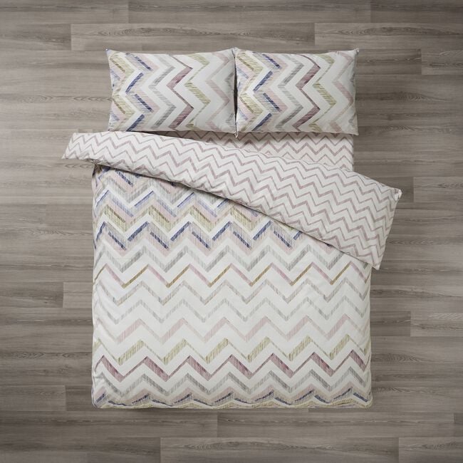 DOUBLE DUVET COVER Hannah Grey/ Green