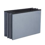 Oval Ottoman Bench - Charcoal Grey 