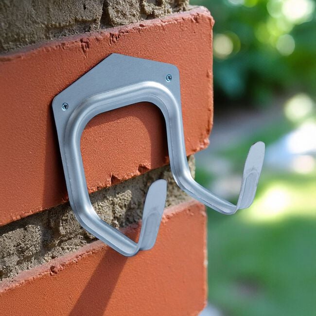 4 Large Galvanised Tool Hooks