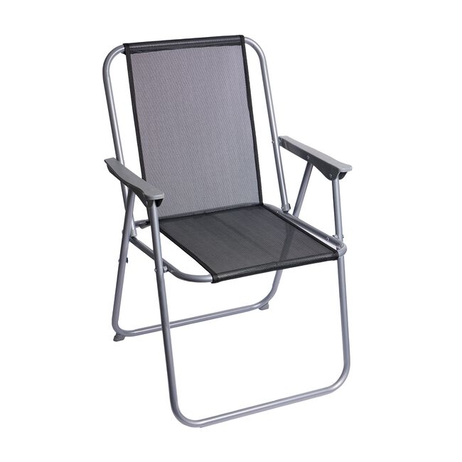 Black Folding Camping Chair