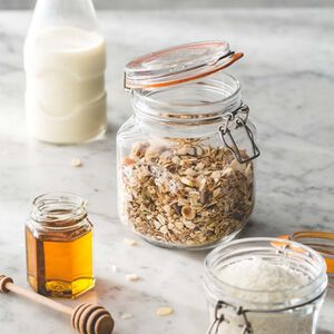 Kilner Square Clip Top Jar 1L