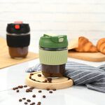 BODYGO GREEN SAFE TRAVEL 360ml Glass Mug