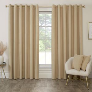 BLACKOUT & THERMAL CORDUROY NATURAL 66x54 Curtain