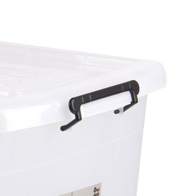 94L Rolling Storage Box Clear