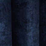 BLACKOUT & THERMAL HERRINGBONE NAVY 132x90 Curtain
