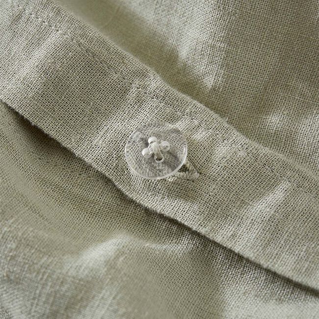SINGLE DUVET COVER Martex Touch of Linen Pistachio Green