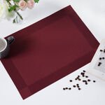 Netted Oxford Placemat - Burgundy