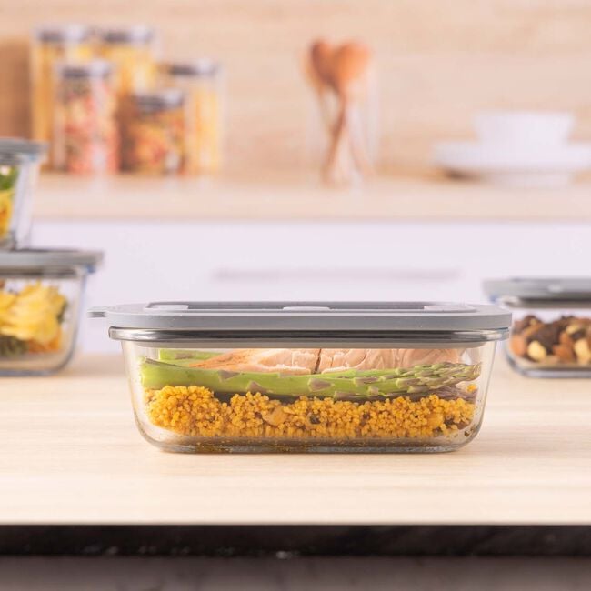 Kilner New Fresh Square 0.63L Glass Container