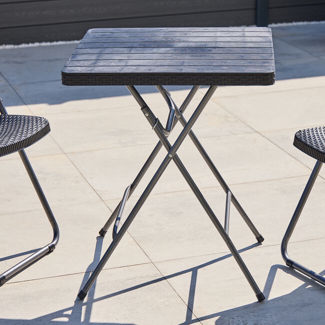 Lille 3 Piece Folding Bistro Garden Furniture Set