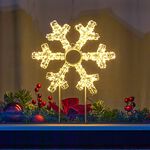 Warm White Snowflake Silhouette Light