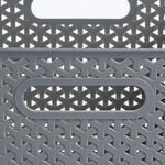 Geometric 19L Grey Basket