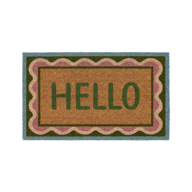 My Mat Scallop Coir Door Mat 45cm x 75cm