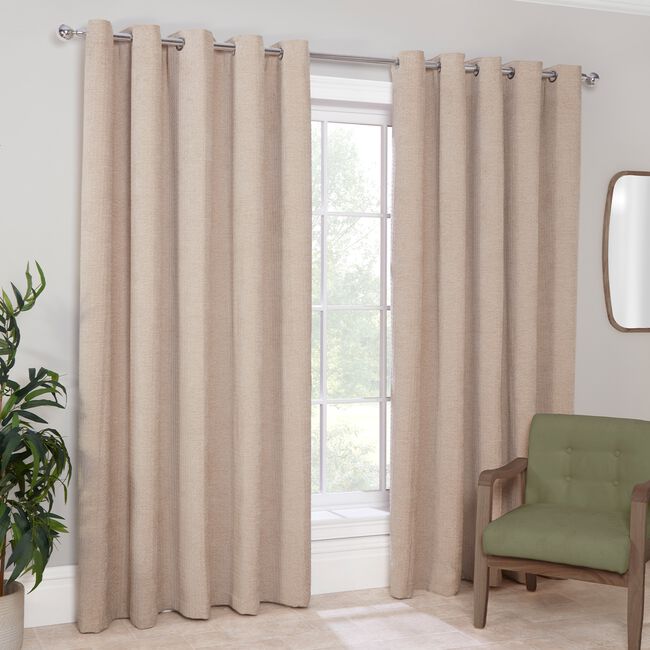 CHENILLE WAVE NATURAL 66x54 Curtain