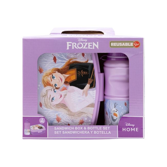 Disney Frozen Kids Lunch Box & Water Bottle Set