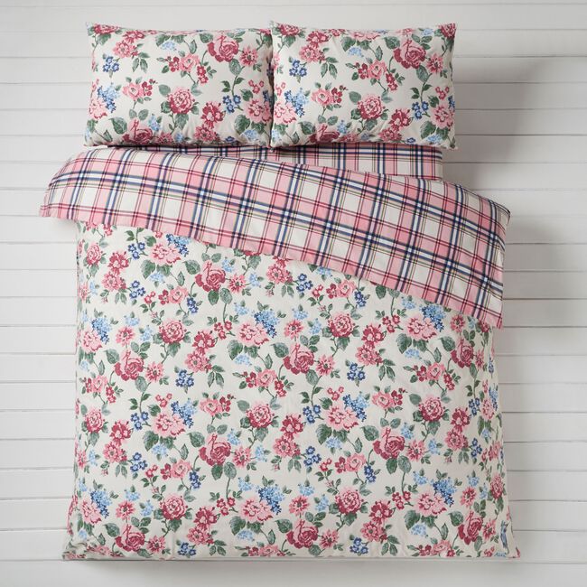 SUPER KING SIZE DUVET COVER Brushed Cotton Amanda Blush
