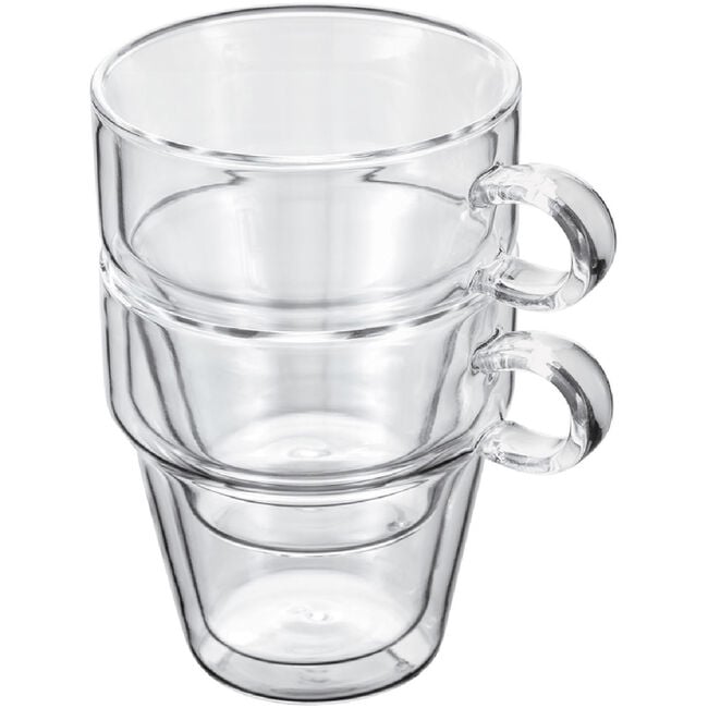 Judge 2 Double Wall Stackable Glass Coffee Cup