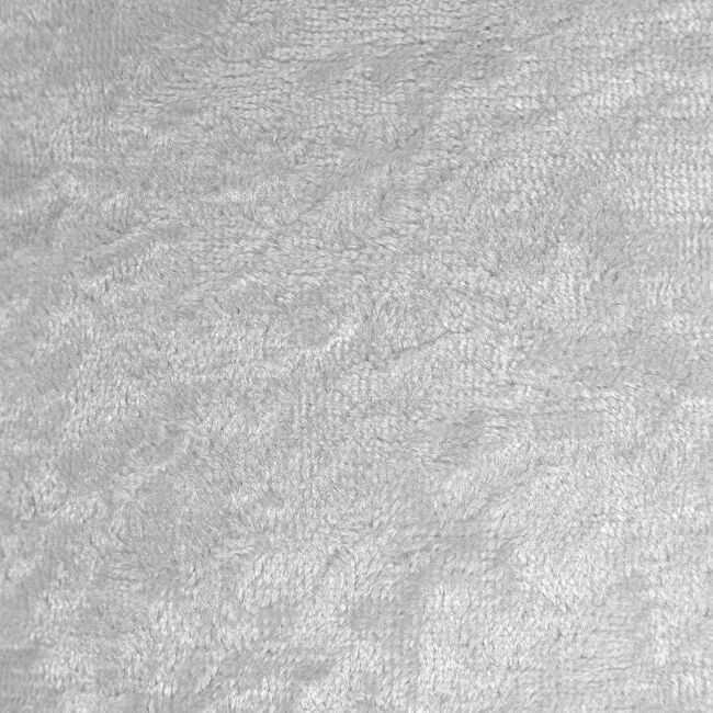 Velvet Crush Draught Excluder Silver 22 x 90cm