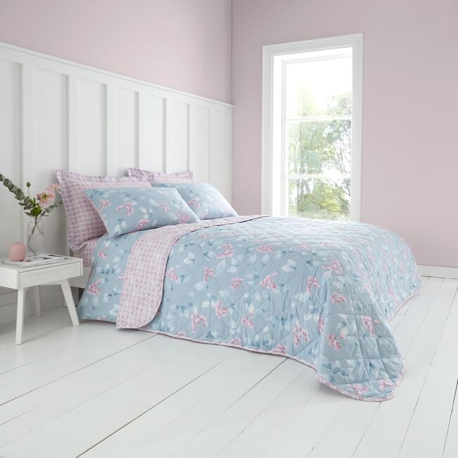 Nicole Day Lennon Bedspread 220cm x 220cm - Pink
