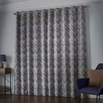 OMBRE CHEVRON NAVY 66x72 Curtain