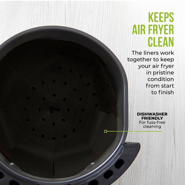 Tower Black 2 Pack Air Fryer Liners