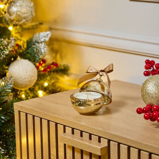 Ambianti Christmas Bauble Gold 65g Candle