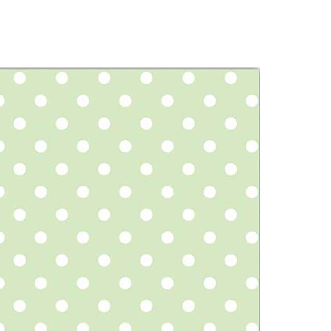 Polka Spot Pastel Napkins 20 Pack - Green