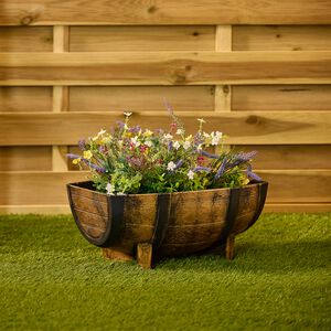 Half Barrel Plant Pot 18.5cm