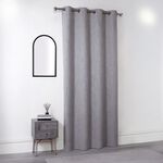 HACKNEY BLACKOUT SILVER 135x240cm Curtain Panel 