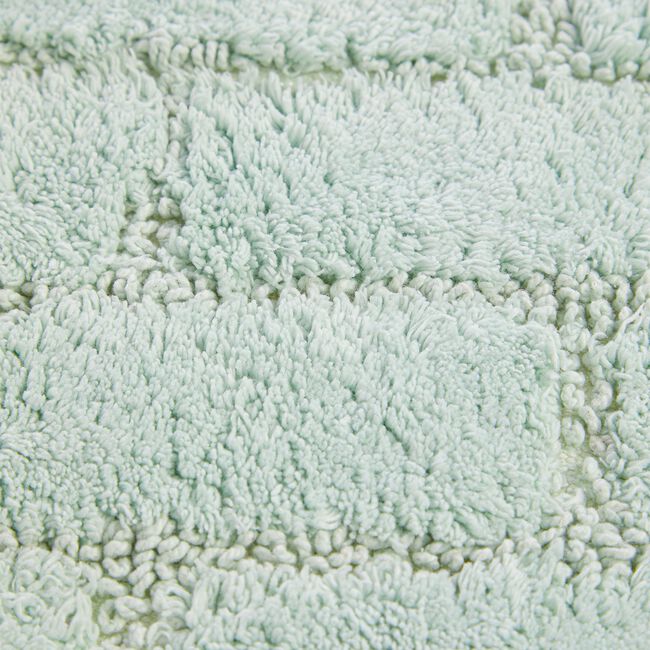COTTON BRICK DUCK EGG 50x80 Bath Mat