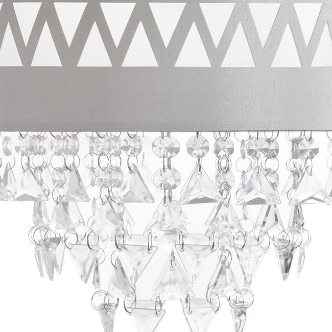 Zigzag Pattern Light Shade with Pendants