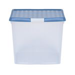Wham 37L Blue Clip Top Storage Box With Lid