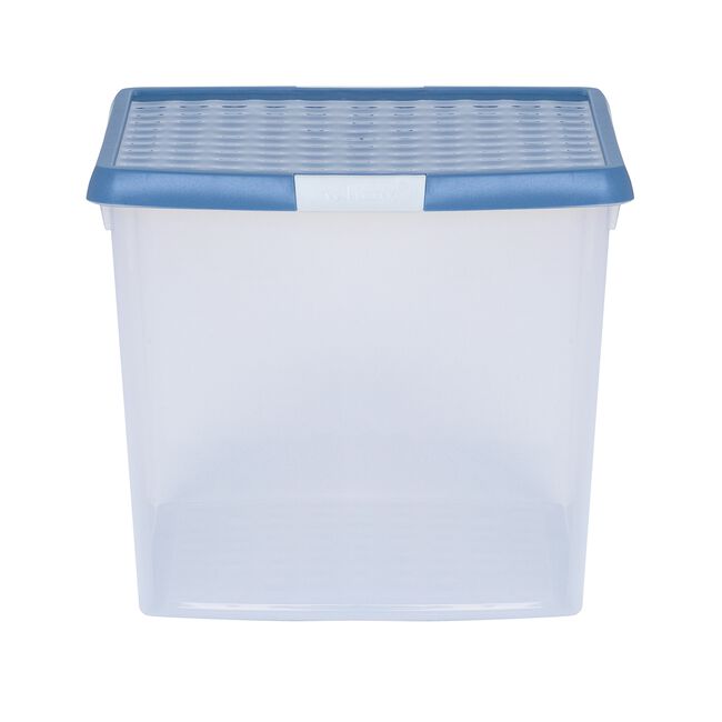 Wham 37L Blue Clip Top Storage Box With Lid
