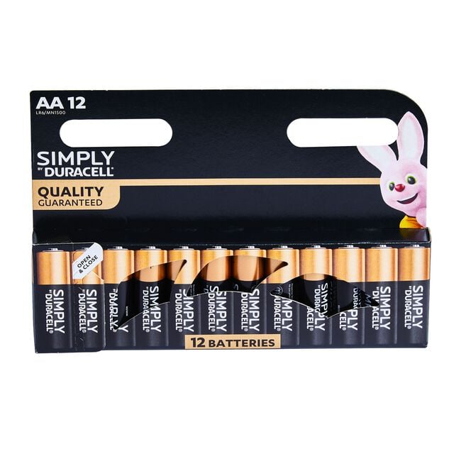Duracell Simply AA Batteries 12 Pack