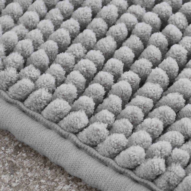 CATHERINE LANSFIELD SILVER BOBBLE 50x80cm Bath Mat