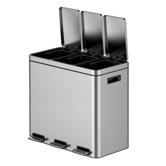 60L Triple Recycling Bin
