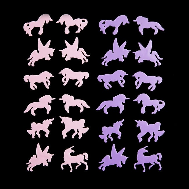 Glow In The Dark Unicorn Stick-Ons