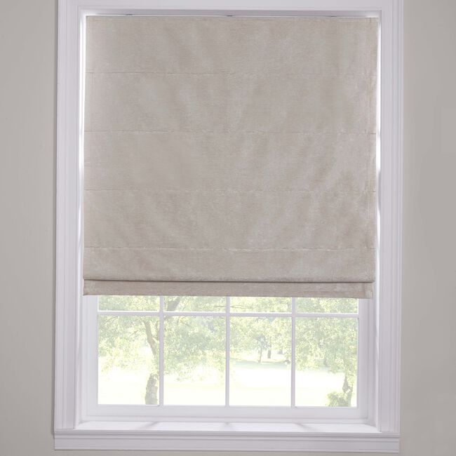 BLACKOUT & THERMAL TEXTURED NATURAL 90X140cm Roman Blind