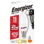 Energizer E14 LED Candle Bulb Opal 5.9W (EQ40W)