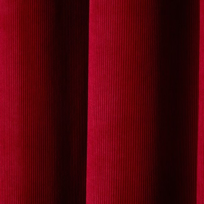 BLACKOUT & THERMAL CORDUROY RED 66x54 Curtain