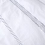 DOUBLE DUVET COVER Appletree Boutique Embroidered Bands White