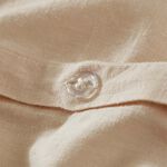 SINGLE DUVET COVER Martex Touch of Linen Creamy Almond