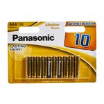 Panasonic Alkaline Power 10 Pack AAA Batteries