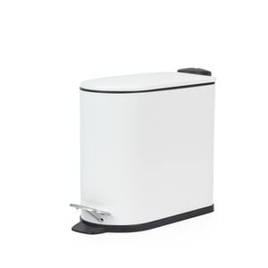 BELDRAY 5L D SHAPE WHITE Soft Close bin